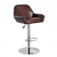 Faux Leather Modern Counter Stools (5080-BK)